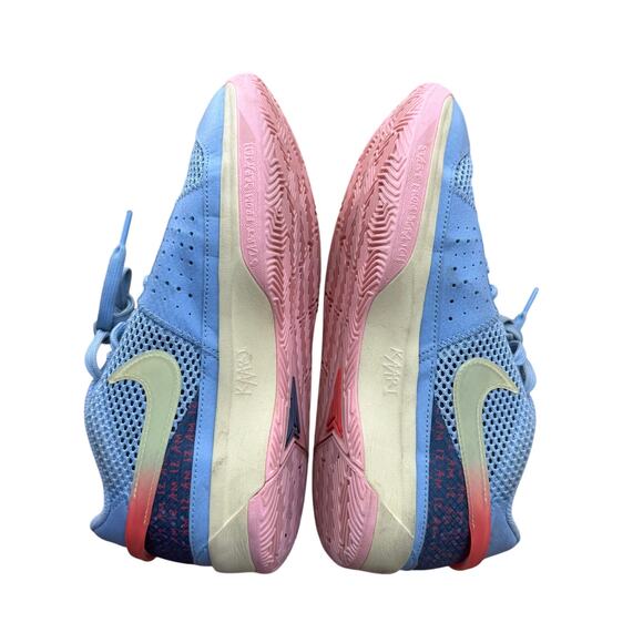 Nike Ja 1 'Day One' Low Top Sneaker Cobalt Bliss/Hot Punch/Soft Pink Size 6Y - Picture 4 of 11